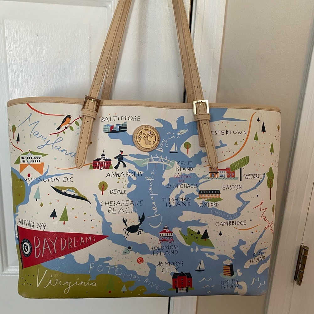 Spartina 449 🦀 Bay Dreams 🌊 LRG tote